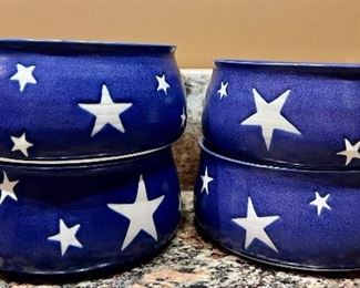 Signed Pottery Soup Bowls