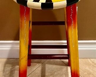 Hand Painted Stool