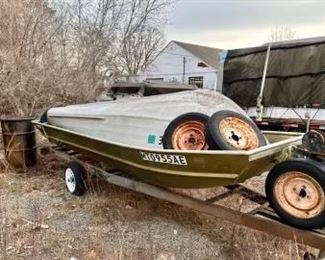 14 ft. John boat & 10 ft. dinghy, all aluminum wheels and rims