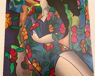 Linda Le Kinff, Serigraph on wove paper, signed lower right