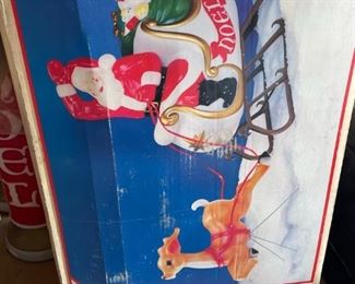 Vintage Giant Santa Sleigh by Empire