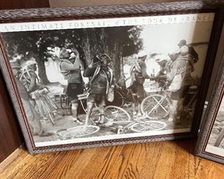 Framed Tour de France prints