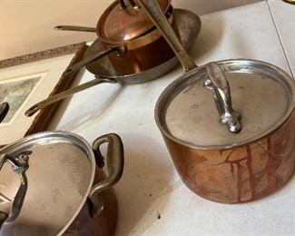 Copper pots & pans
