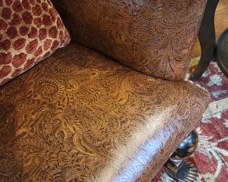Pair of leather chairs