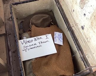 HIS TRUNK FULL OF ACCESSORIES