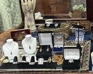 ruby and sapphires with diamonds necklaces, topaz, deco diamond ring