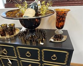 Italian tortoishell pattern, hand blown