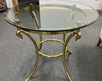 Swan Head Beautiful table, solid brass