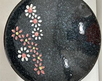 Japanese hand painted pottery set of 4