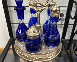 Colbalt Blue crystal set