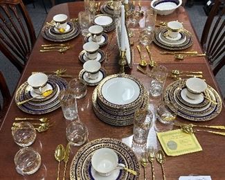 Colbalt blue set of fine china