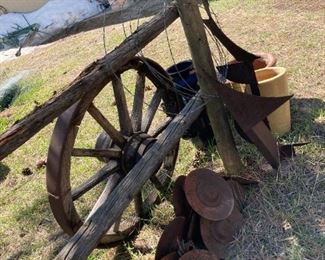 Large inventory of wagon wheels