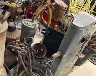 Rusty goodness, Old water can, Ice tongs, Cans and more