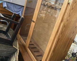 Homemade gun cabinet