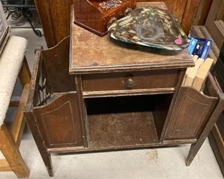 Antique magazine table