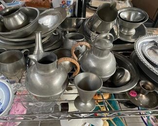 Large pewter collections
