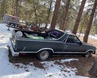86 El Camino. Clear title. Body in pretty good condition