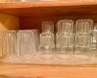 Glasses of all shapes and sizes 