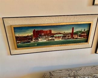 Lester Cook signed original  art water scene