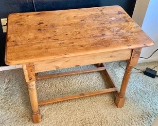 Early American pine side table 