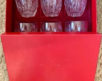 Baccarat set of glasses in original box 