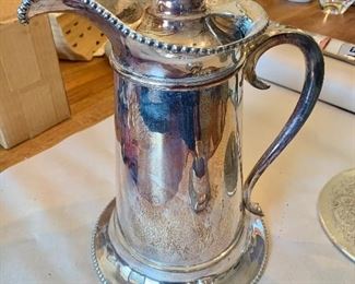 Vintage silver plate beverage dispenser 