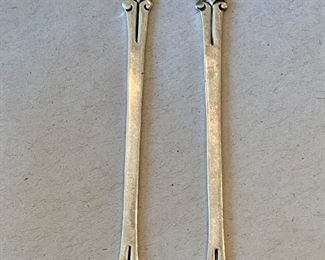 Sterling silver signed hors d'ouvres servers