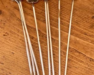 Webster Sterling silver "heart" teaspoon stirrers 