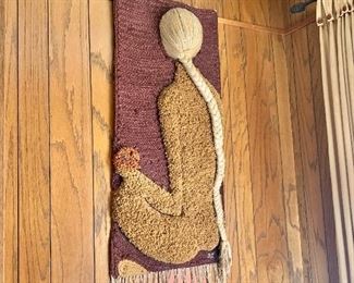 Wall textile of a woman and child