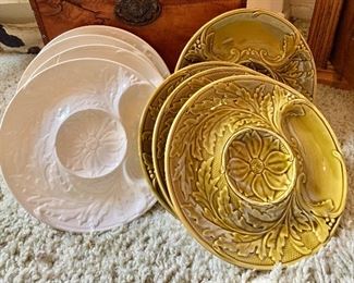 Langbein, France  and Gien, France  dishes 