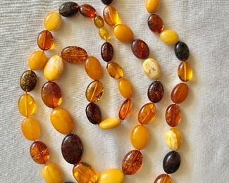 Amber necklace long 