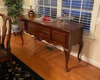 $175. American Drew Side Board. Very good overall condition. Measures 19" deep x 60" long x 30" tall. 