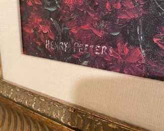 $125. Henry Peeters "Pathway to Bedford Ridge" Embellished Giclee. Measures 41" x 33". 