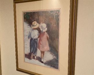 $25. Ivan Anderson framed lithograph. Measures 25" x 30". 