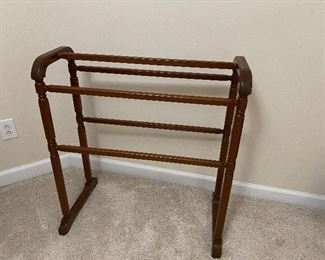 $25. Wooden Blanket Rack