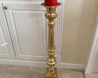 $20. Tall Brass Candle Stick. 