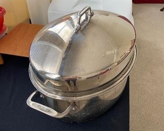 $95. All Clad Stainless Roaster - like new. 