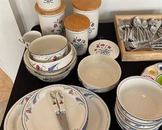 $100 - Lenox Poppies on Blue China Set - would prefer to sell all together. 