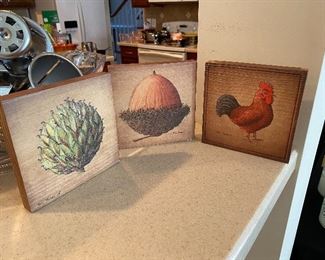 Phil Ponder Signed Wooden Wall Plaques