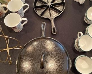 $10. Vintage Danal Corn Bread Skillet. $80. #8 Chicken Fryer (BSR?) with lid 