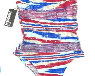 MISSONI One Piece Bathing Suit, NWT ITALY
