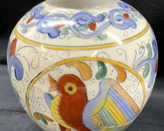 WBI Hand Painted Asian Porcelain Vase
