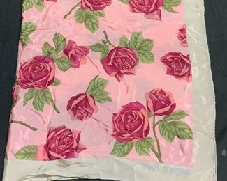 HANAE MORI Floral Print Silk Scarf
