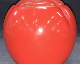 Vintage Tomato Ceramic Vessel
