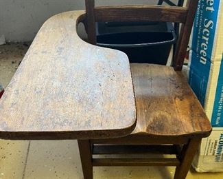 Vintage child school desk