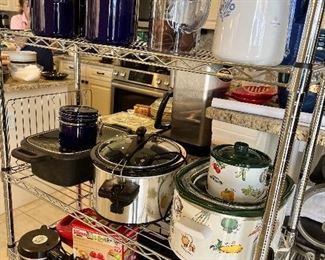 Canisters, slow cookers, bread makers