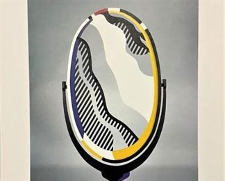 Roy Lichtenstein Mirror II, Hand Signed COA