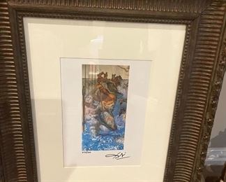 Salvador Dali lithograph