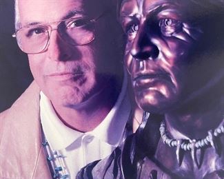 David Matizza with Original Bronze "Wintercount"