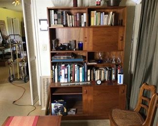 Mid-century modern teak wall unit